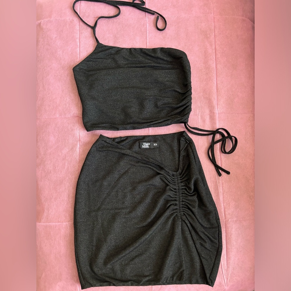 Tiger Mist shimmery black two piece
